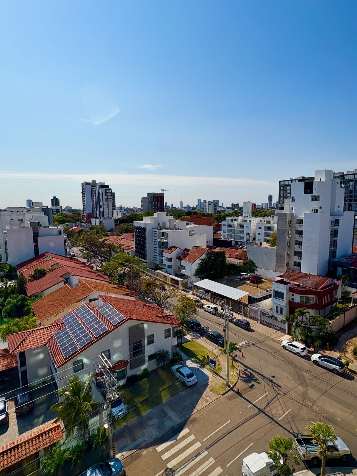 View over Santa Cruz from a residential tower in Equipetrol